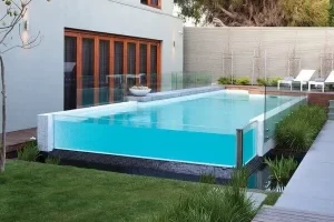 piscina de vidro