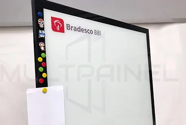 archglass multpainel lousa de vidro com FLipe Chart